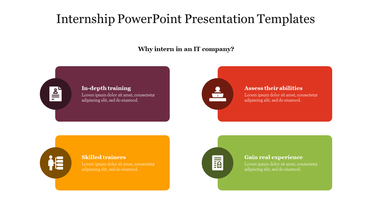 Internship PPT Presentation Template and Google Slides